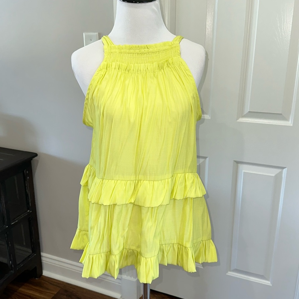 Petal Roz Spaghetti Strap Top with Tie Back Size Medium